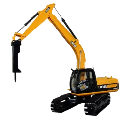Гусеничный экскаватор с гидромолотом JCB JS 330